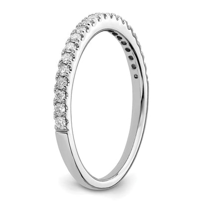 14k White Gold 1/4 Ct. Lab Grown Diamond VS/SI+ G+ Complete Size 8 Wedding Band