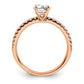 14k Rose Gold 3/4 Ct. Lab Grown Diamond VS/SI+ G+ Round Engagement Ring