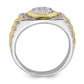 10k Two-Tone 1/3 Ct. Lab Grown Diamond VS/SI+ G+ Men's Ring