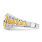 10k Two-Tone 1/3 Ct. Lab Grown Diamond VS/SI+ G+ Men's Ring