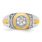 10k Two-Tone 1/3 Ct. Lab Grown Diamond VS/SI+ G+ Men's Ring