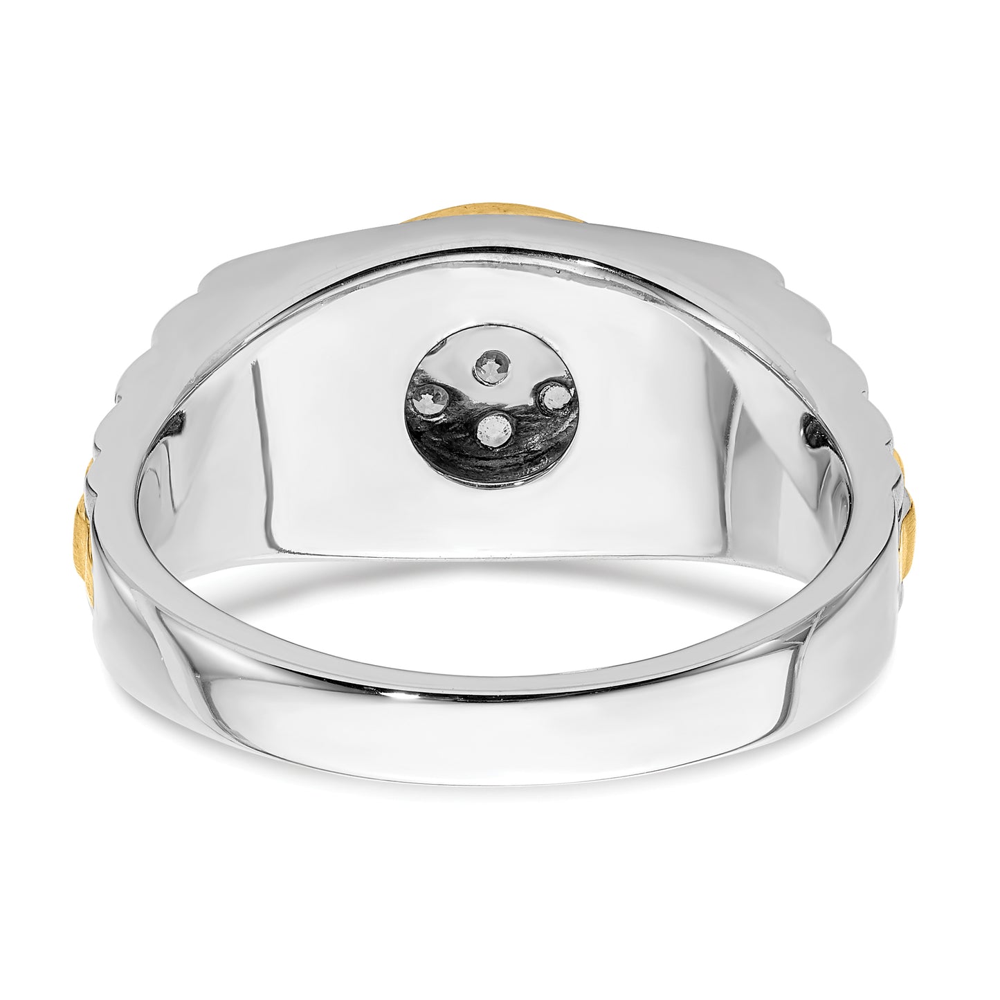 10k Two-Tone 1/3 Ct. Lab Grown Diamond VS/SI+ G+ Men's Ring