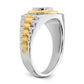 10k Two-Tone 1/3 Ct. Lab Grown Diamond VS/SI+ G+ Men's Ring