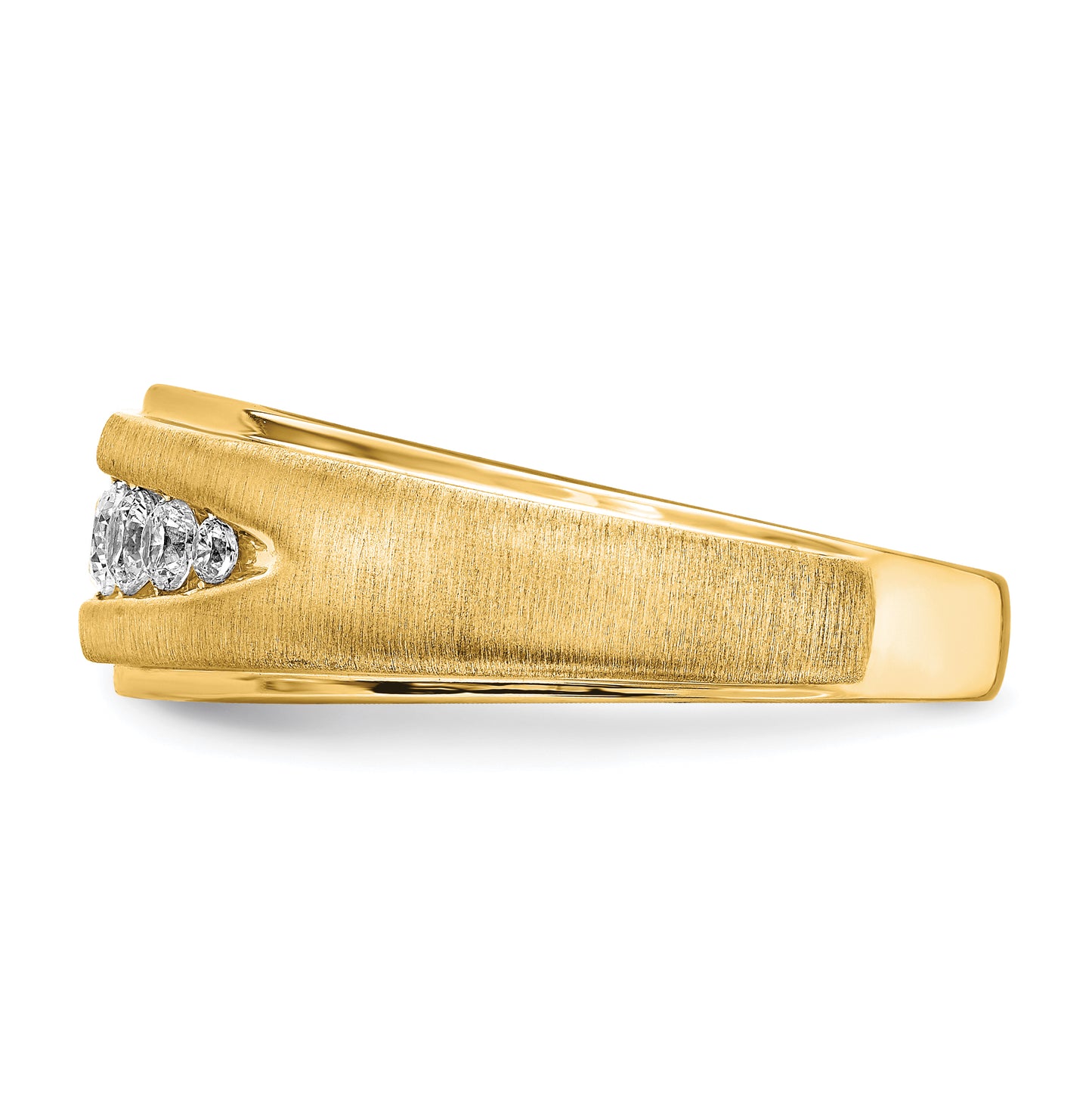 10k Yellow Gold Lab Grown Diamond, VS/SI+ G+ Men's Ring