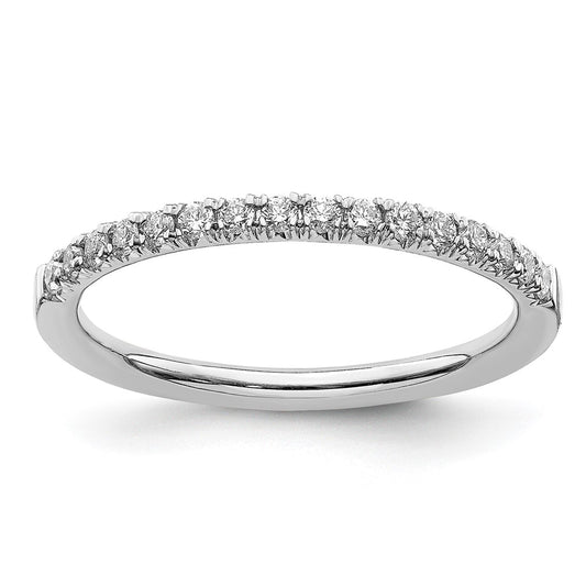 14k White Gold 1/4 Ct. Lab Grown Diamond VS/SI+ G+ Complete Wedding Band