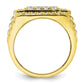 10k Yellow Gold 1 3/8 Ct. Lab Grown Diamond VS/SI+ G+ Men's Ring