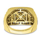 10k Yellow Gold 1 3/8 Ct. Lab Grown Diamond VS/SI+ G+ Men's Ring