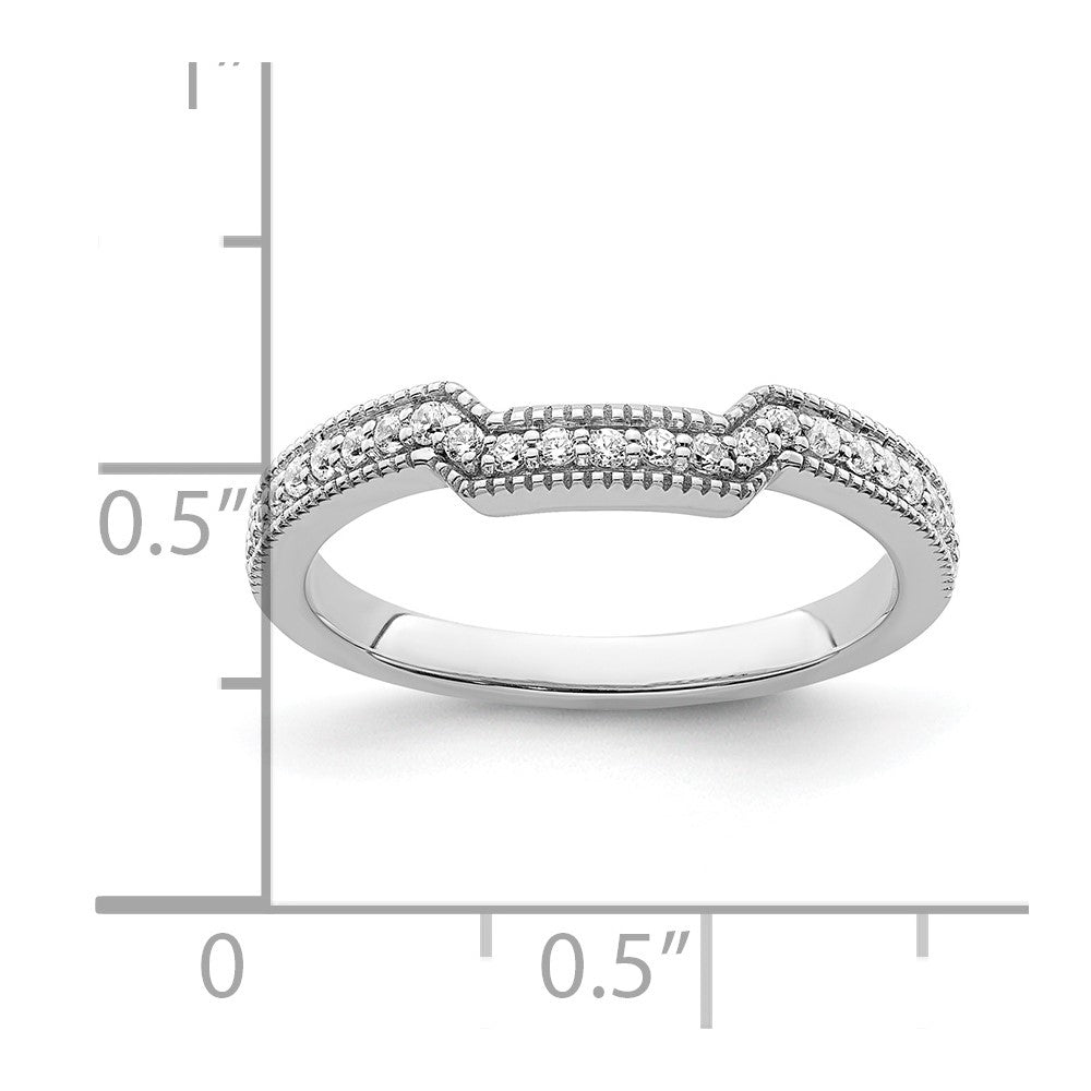 14K White Gold Lab Grown Diamond VS/SI+ G+ Wedding Band Ring