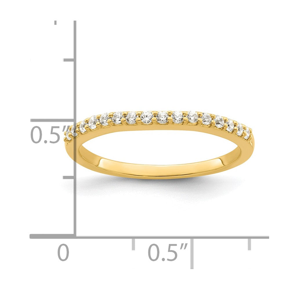 14k Yellow Gold Two Tone 1/5 Ct. Lab Grown Diamond VS/SI+ G+ Wedding Band Ring