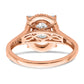 14k Rose Gold 3/8 Ct. Lab Grown Diamond VS/SI+ G+ 1 Ct. Center Oval Engagement Ring