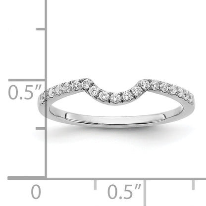 14K White Gold Lab Grown Diamond VS/SI FGH Matching Wedding Band Ring