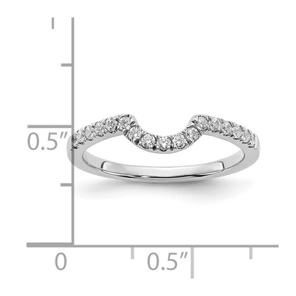 14K White Gold Lab Grown Diamond VS/SI FGH Matching Wedding Band Ring
