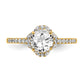 14k Yellow Gold Lab Grown Diamond VS/SI FGH Round Engagement. Ring