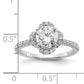 14K White Gold Lab Grown Diamond VS/SI FGH Round Engagement. Ring