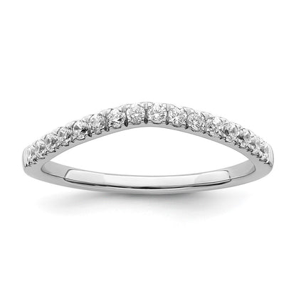 14K White Gold Lab Grown Diamond VS/SI FGH Set of 2 Wedding Band Rings