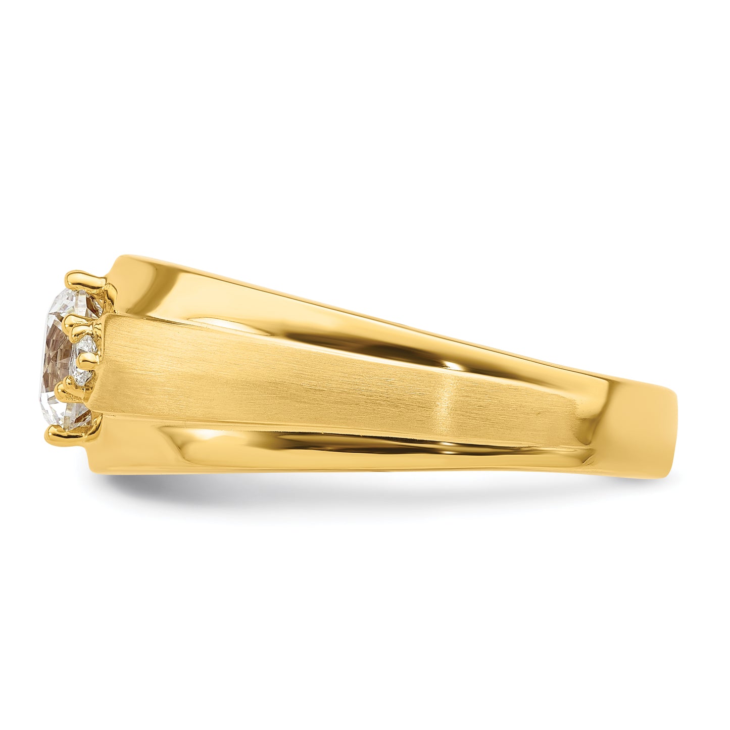 14k Yellow Gold 1 1/15 Ct. Lab Grown Diamond VS/SI+ G+ Men's Ring