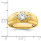 14k Yellow Gold 1 1/15 Ct. Lab Grown Diamond VS/SI+ G+ Men's Ring