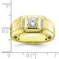 10k Yellow Gold 7/8 Ct. Lab Grown Diamond VS/SI+ G+ Men's Ring