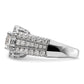 14k White Gold 1 1/3 Ct. Lab Grown Diamond VS/SI+ G+ 1 Ct. Center Round Engagement Ring