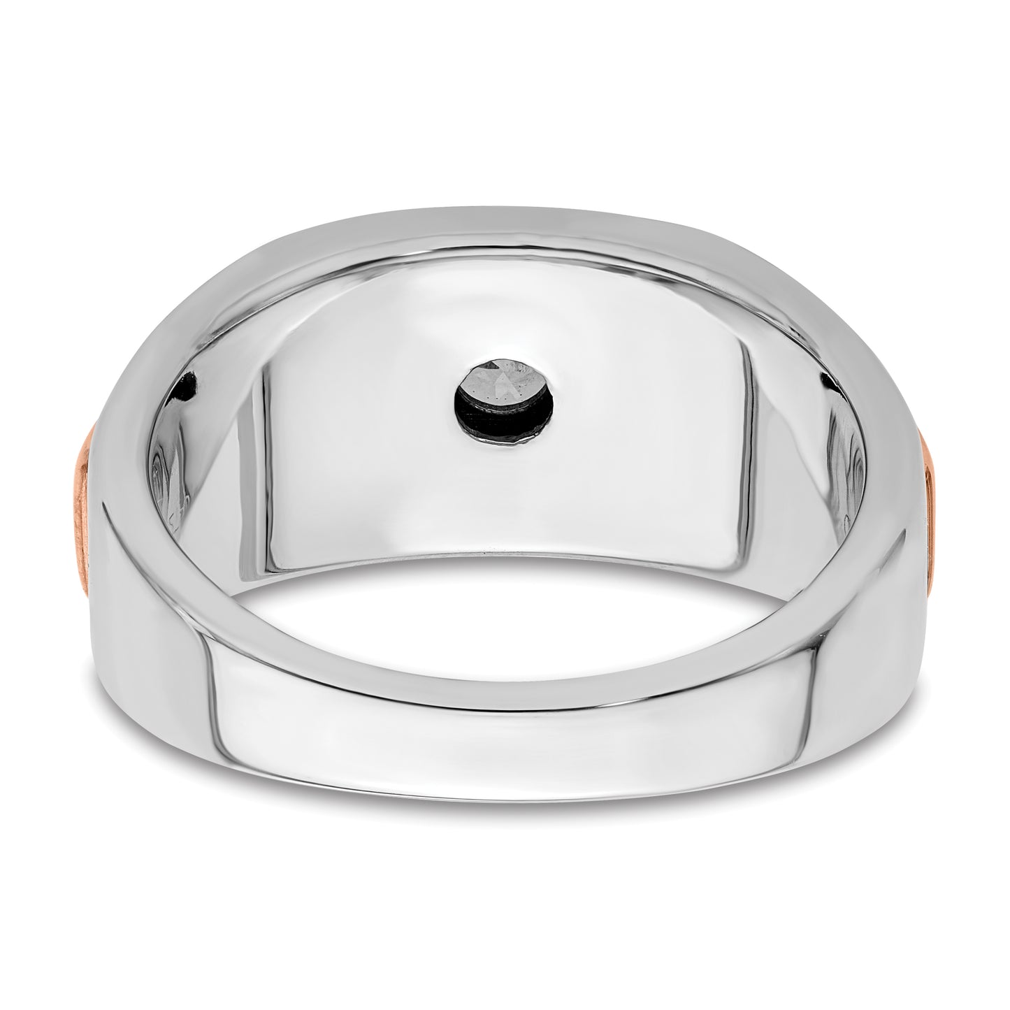 14K Two-Tone Lab Grown Diamond VS/SI+ G+ Men's Ring