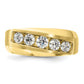 10k Yellow Gold 1 Ct. Lab Grown Diamond VS/SI+ G+ Five Stone Men's Ring