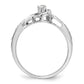 First Promise 14k White Gold 1/5 Ct. Lab Grown Diamond VS/SI+ G+ Petite Engagement Ring