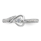 First Promise 14k White Gold 1/5 Ct. Lab Grown Diamond VS/SI+ G+ Petite Engagement Ring