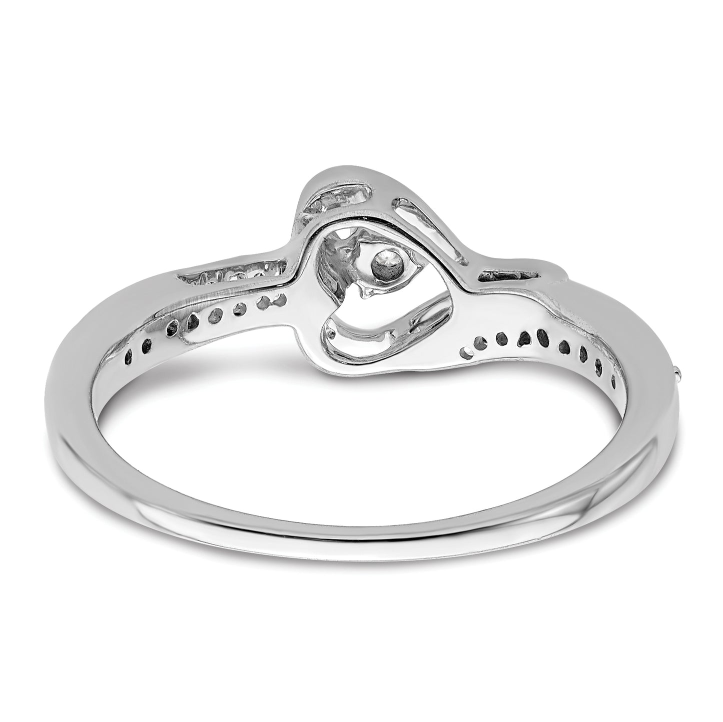 First Promise 14k White Gold 1/5 Ct. Lab Grown Diamond VS/SI+ G+ Petite Engagement Ring