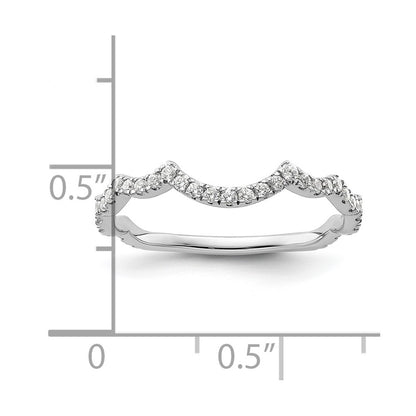 14k White Gold 1/3 Ct. Lab Grown Diamond VS/SI+ G+ Complete Wedding Band
