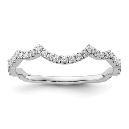 14k White Gold 1/3 Ct. Lab Grown Diamond VS/SI+ G+ Complete Wedding Band