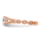 14k Rose Gold 1/6 Ct. Lab Grown Diamond VS/SI+ G+ 1 Ct. Center Round Engagement Ring