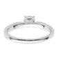 14K White Gold Lab Grown VS/SI FGH Diamond Two Promises Engagement Ring