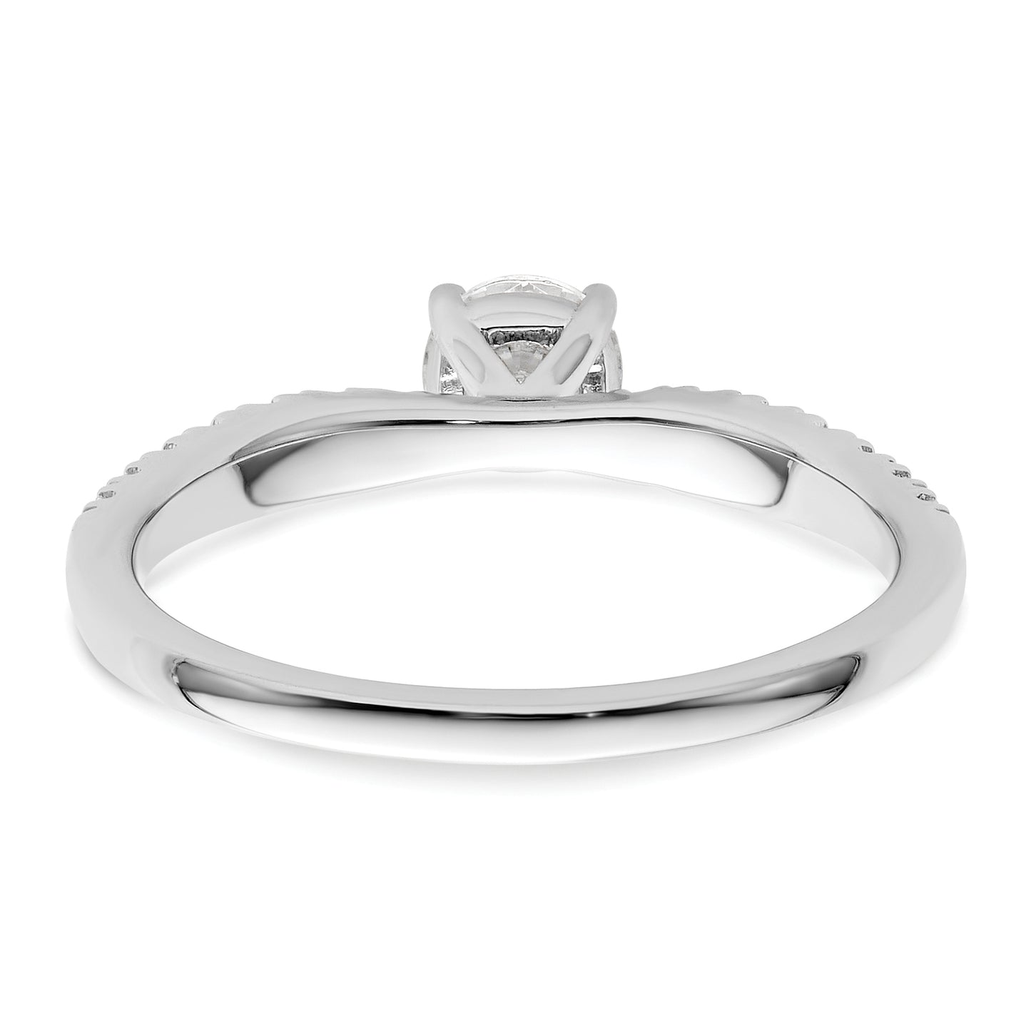 14K White Gold Lab Grown VS/SI FGH Diamond Two Promises Engagement Ring