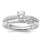 14K White Gold Lab Grown VS/SI FGH Diamond Two Promises Engagement Ring