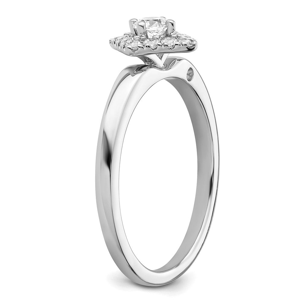 Two Promises 14k White Gold 1/3 Ct. Lab Grown Diamond VS/SI+ G+ Halo Engagement Ring