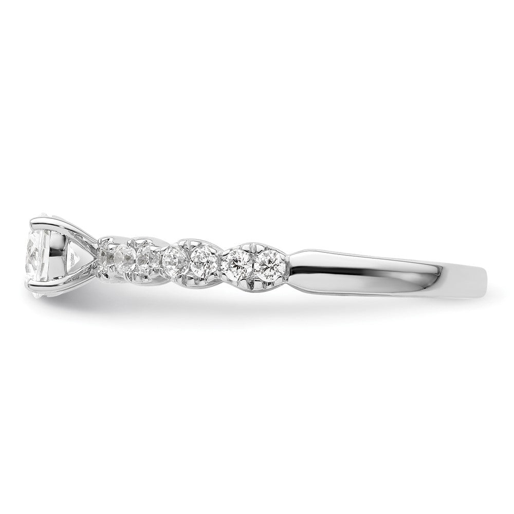 Two Promises 14k White Gold 5/8 Ct. Lab Grown Diamond VS/SI+ G+ Petite Engagement Ring