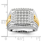 14k Two-Tone 1 1/2 Ct. Lab Grown Diamond VS/SI+ G+ Men's Ring