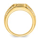 14k Yellow Gold 3/4 Ct. Lab Grown Diamond VS/SI+ G+ Men's Ring