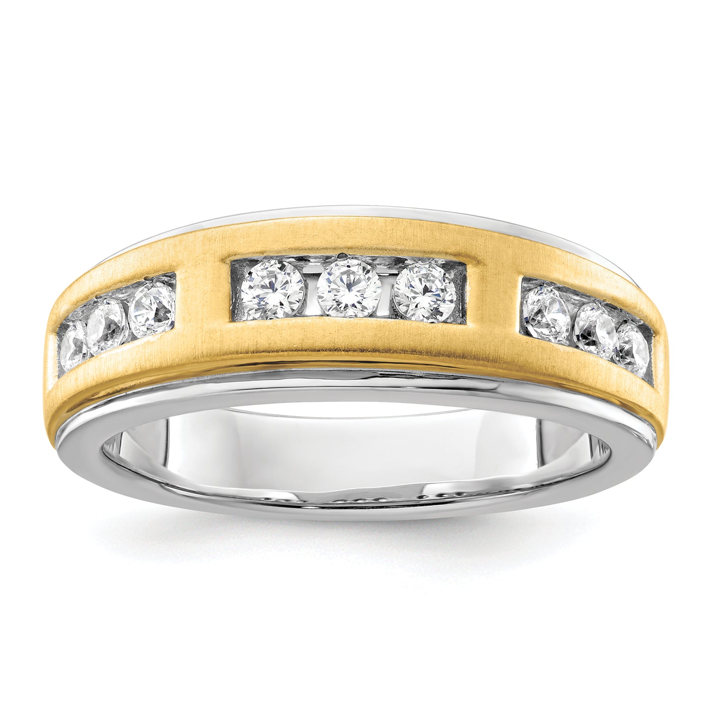 14K Two-Tone Lab Grown VS/SI+ G+ Diamond Men's Ring