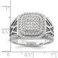 14k White Gold 1 1/8 Ct. Lab Grown Diamond VS/SI+ G+ Side Design Men's Ring