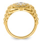 10k Yellow Gold 1 1/5 Ct. Lab Grown Diamond VS/SI+ G+ Men's Cluster Ring