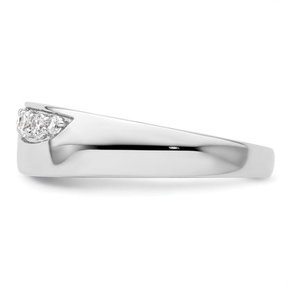 14K White Gold True Origin Men'S 1/4 Carat Lab Grown Diamond Vs D E F Band