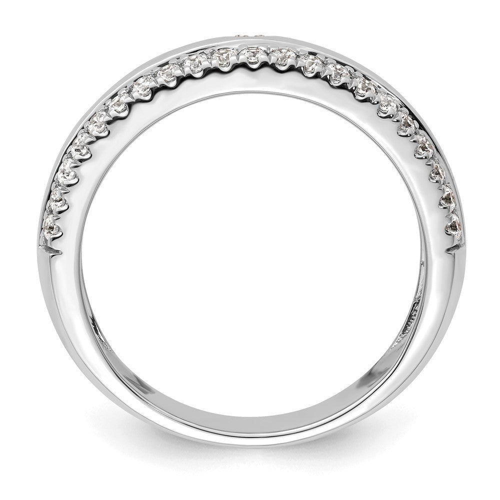 14K White Gold True Origin Men'S 1/2 Carat Lab Grown Diamond Vs D E F Band