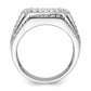 14k White Gold 7/8 Ct. Lab Grown Diamond VS/SI+ G+ Men's Ring