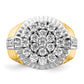 10k Two-Tone 2 Ct. Lab Grown Diamond VS/SI+ G+ Men's Cluster Ring