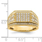 14k Yellow Gold 1 3/8 Ct. Lab Grown Diamond VS/SI+ G+ Men's Ring