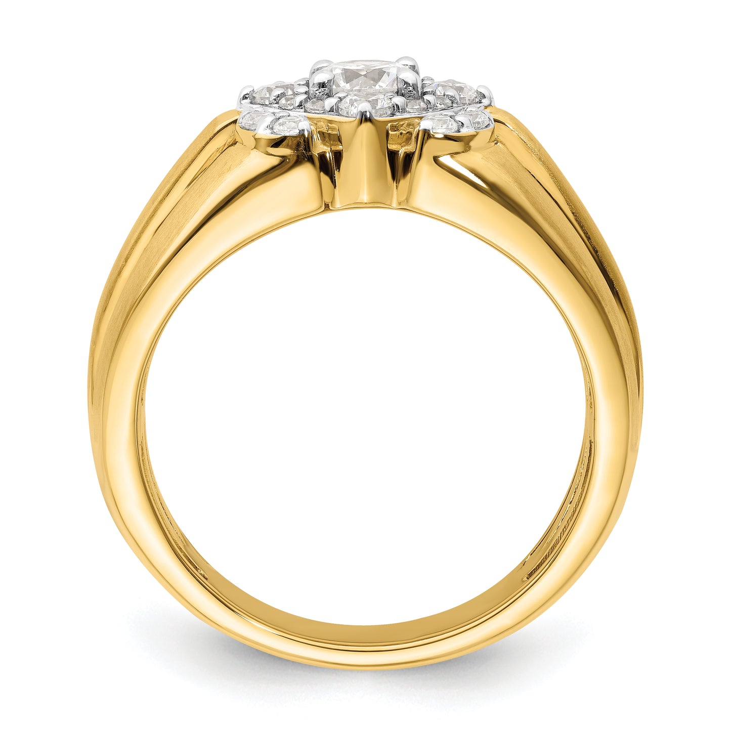 14k Two-Tone 1 Ct. Lab Grown Diamond VS/SI+ G+ Men's Ring