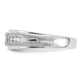 10k White Gold 1/5 Ct. Lab Grown Diamond VS/SI+ G+ Men's Ring