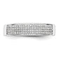 14k White Gold 1/4 Ct. Lab Grown Diamond VS/SI+ G+ Men's Band Ring