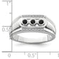 14K White Gold Lab Grown VS/SI+ G+ Diamond Men's Ring